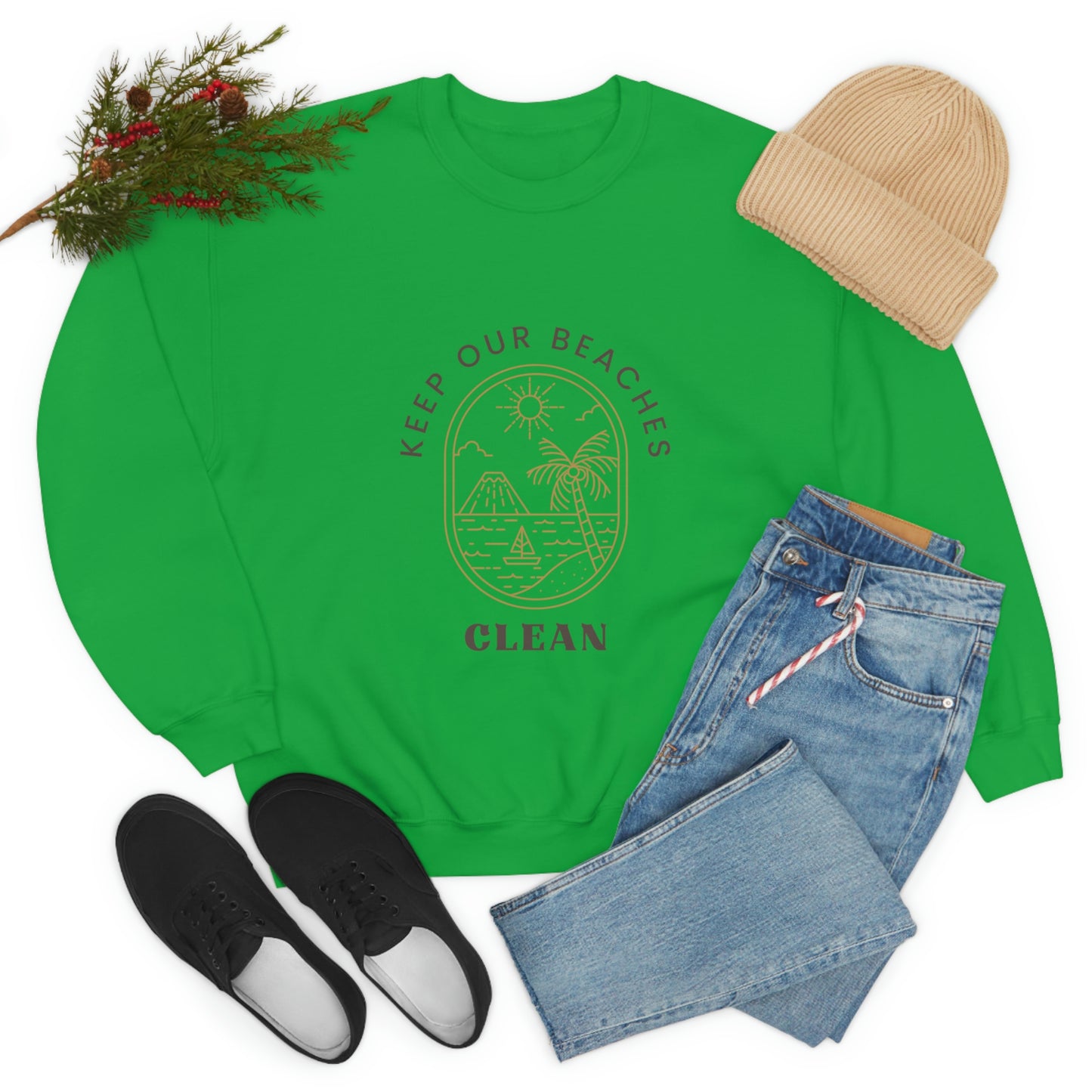 Clean Beaches Unisex Crewneck