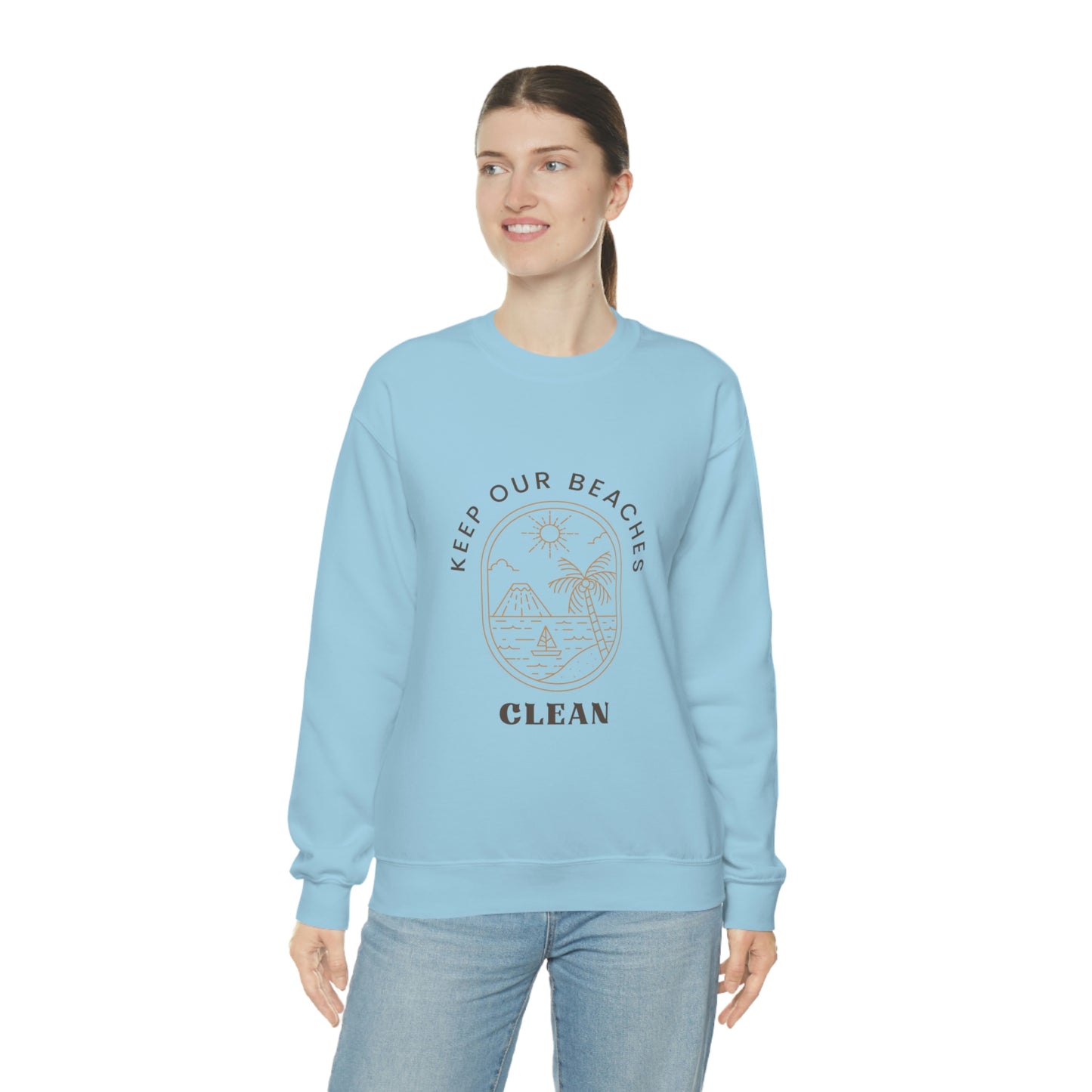 Clean Beaches Unisex Crewneck