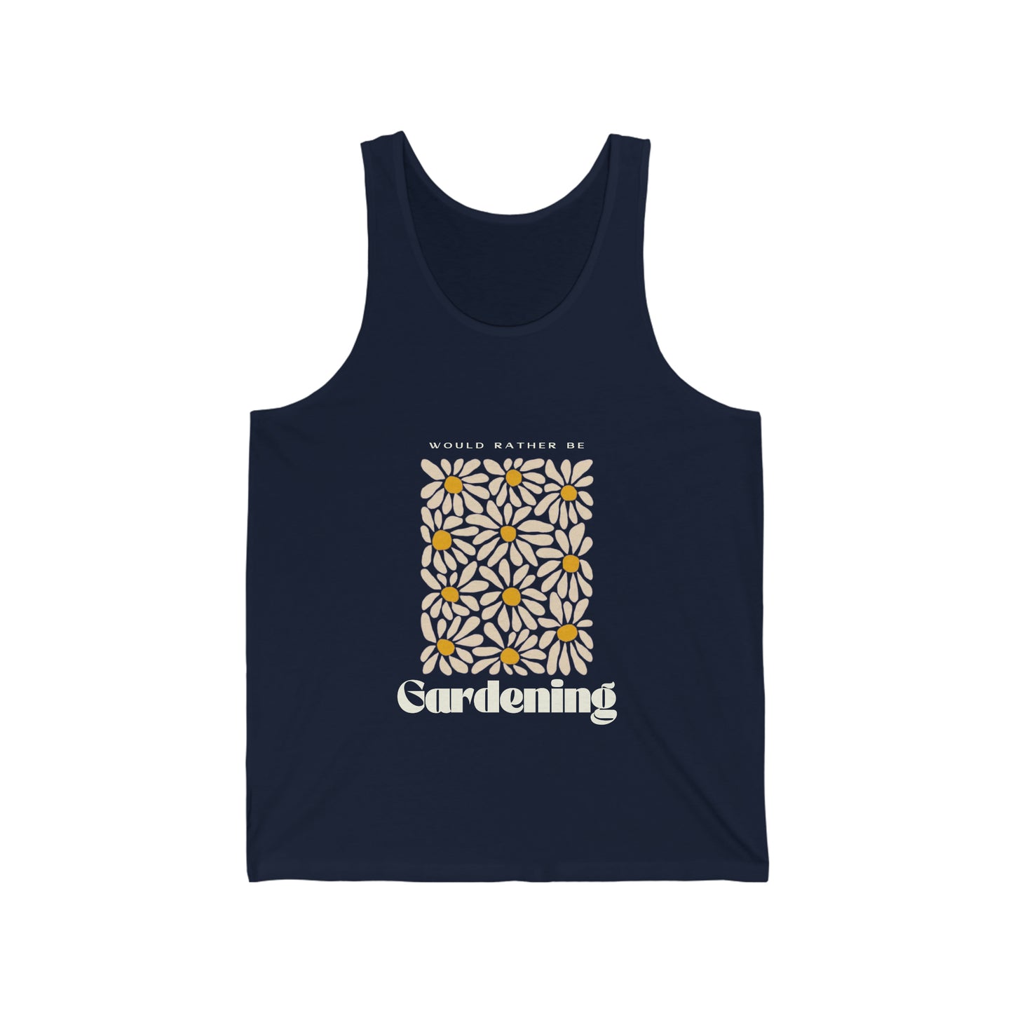 Would Rather Be Gardening Unisex Jersey Tank