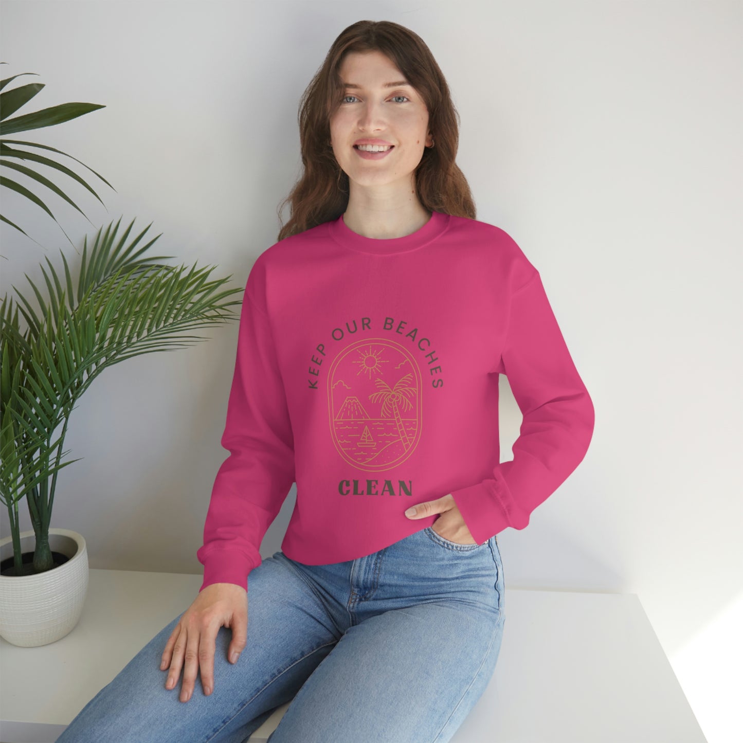 Clean Beaches Unisex Crewneck