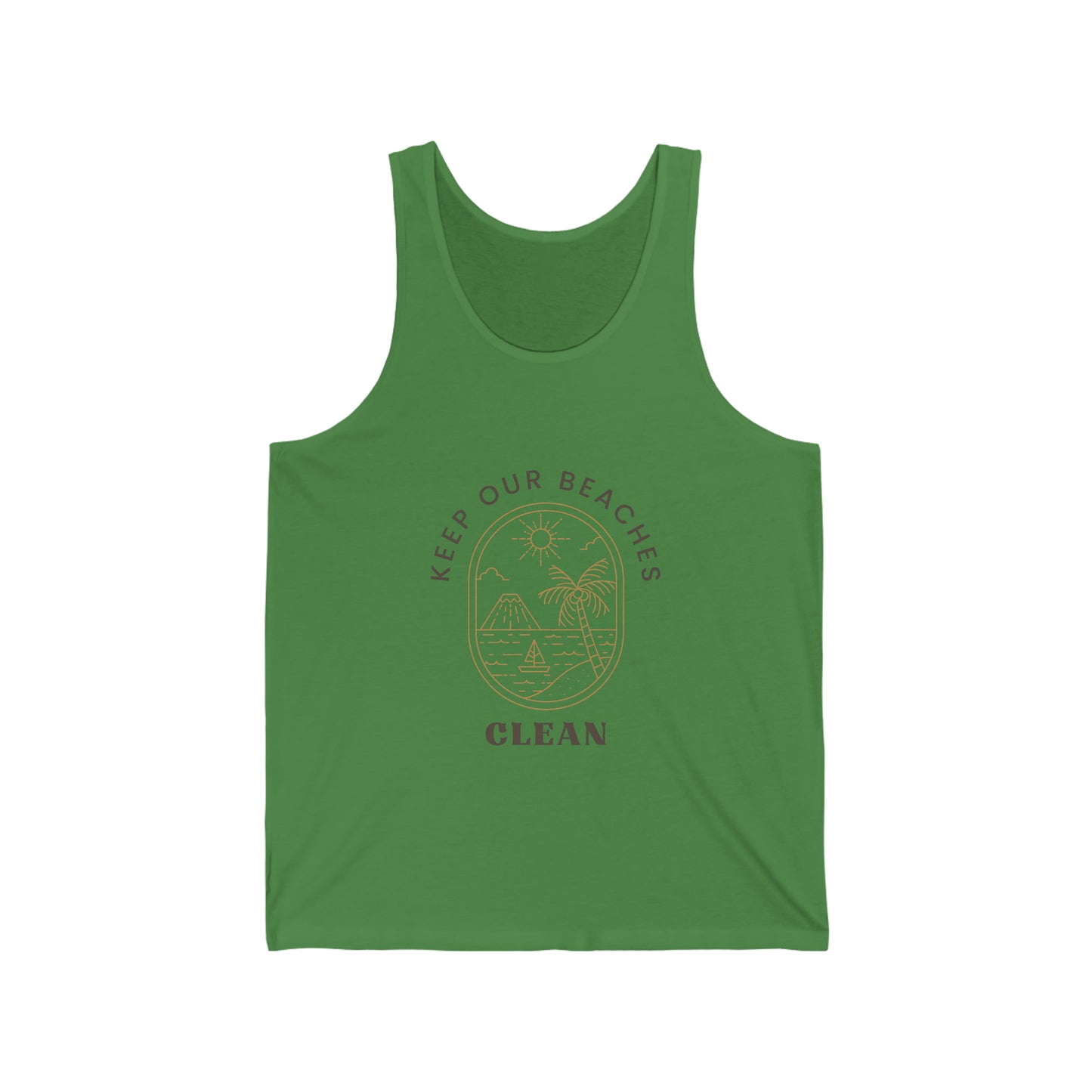 Clean Beaches Unisex Jersey Tank