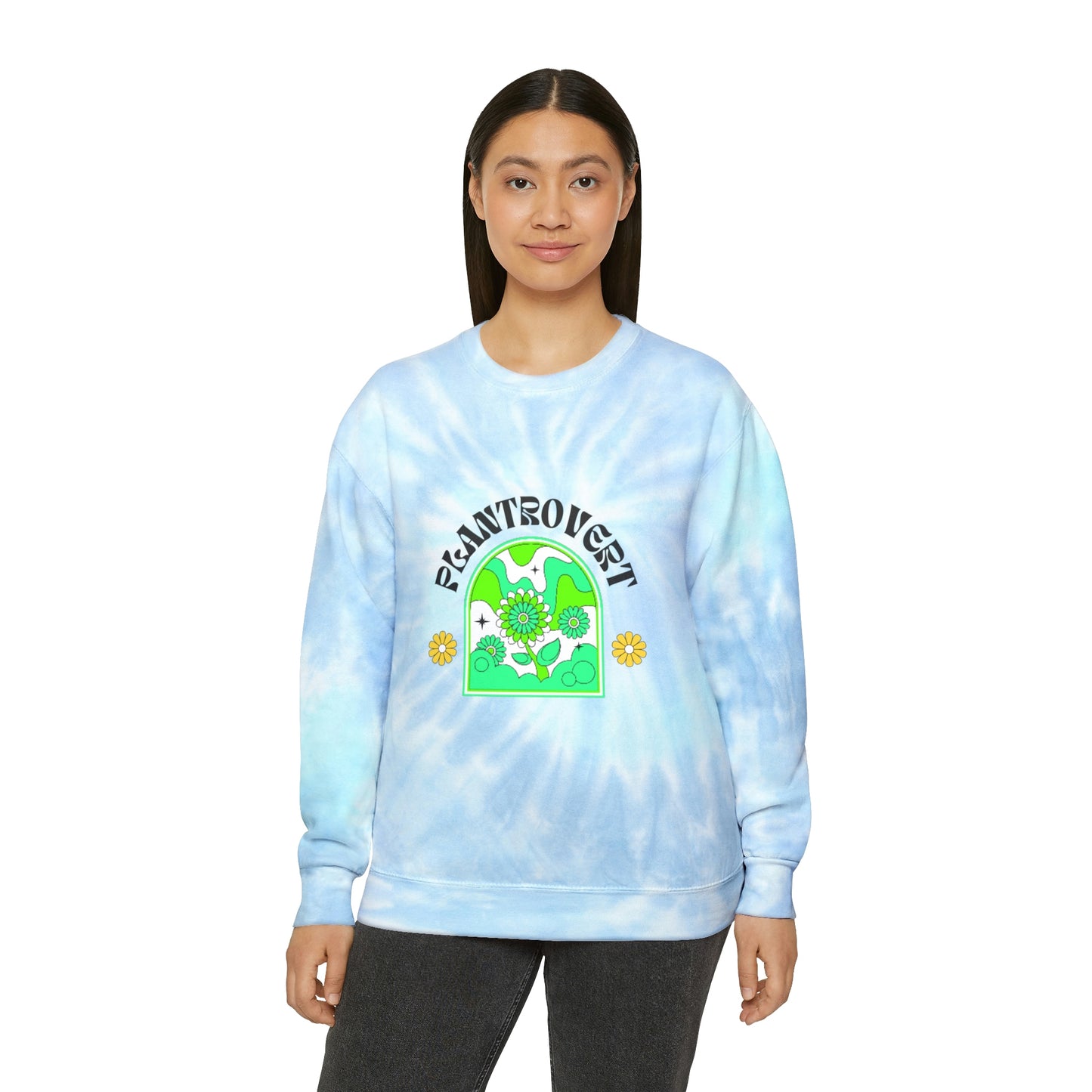 Plantrovert Unisex Tie-Dye Crewneck