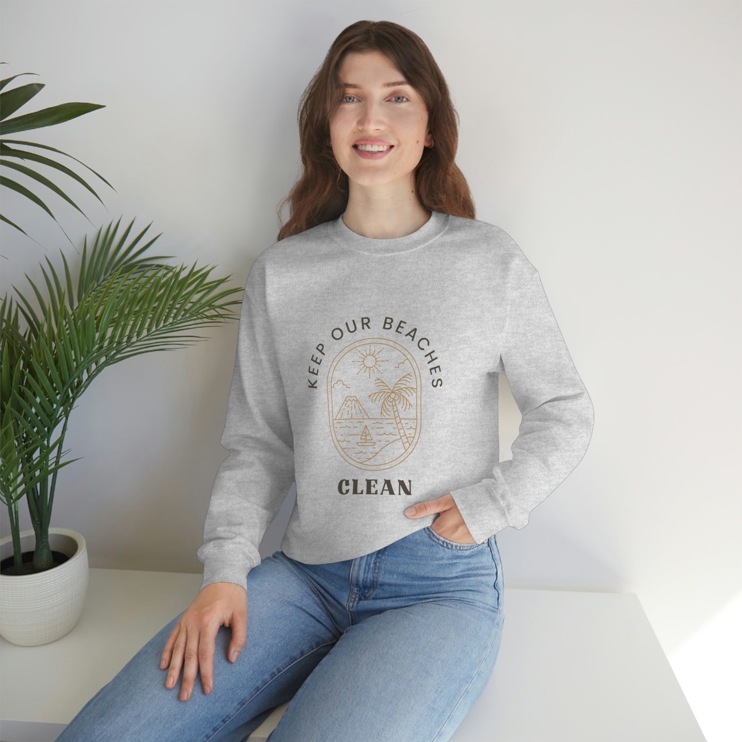 Clean Beaches Unisex Crewneck