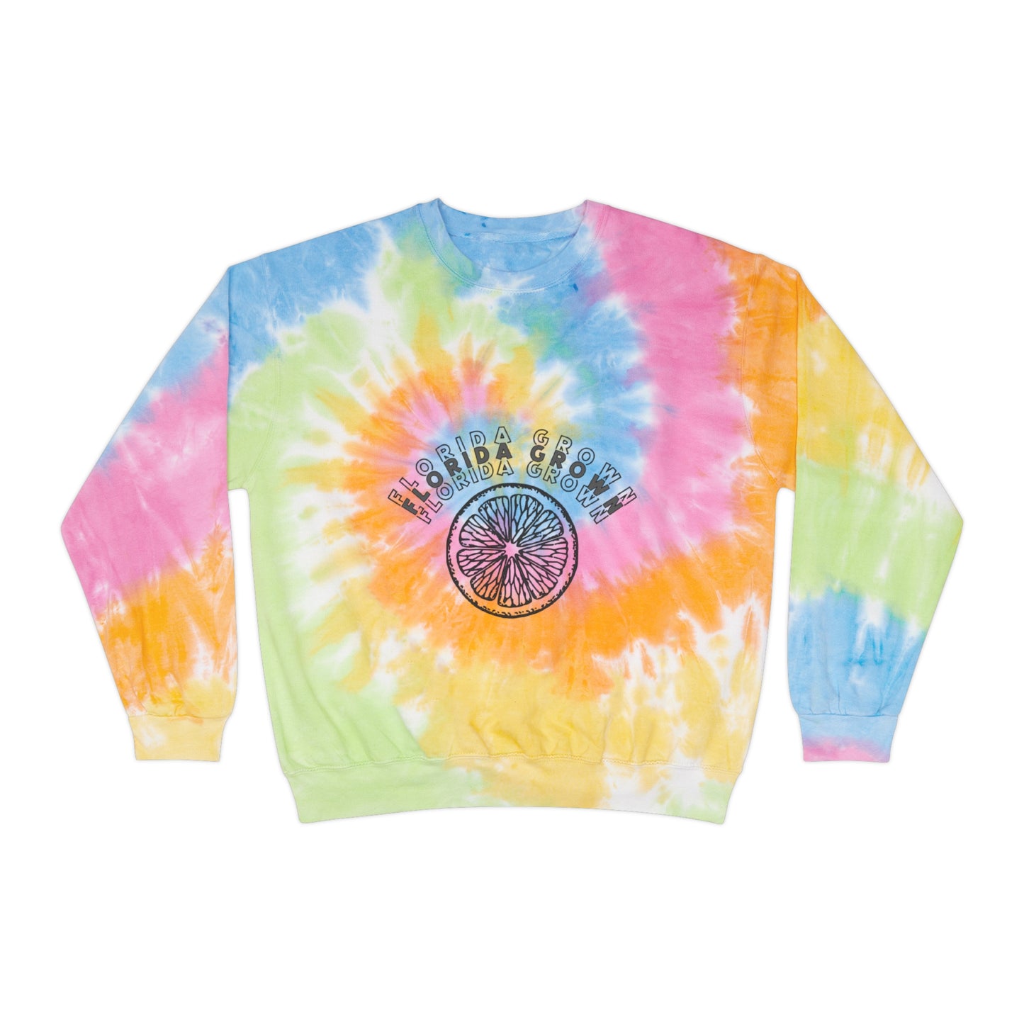 Florida Grown Unisex Tie-Dye Crewneck