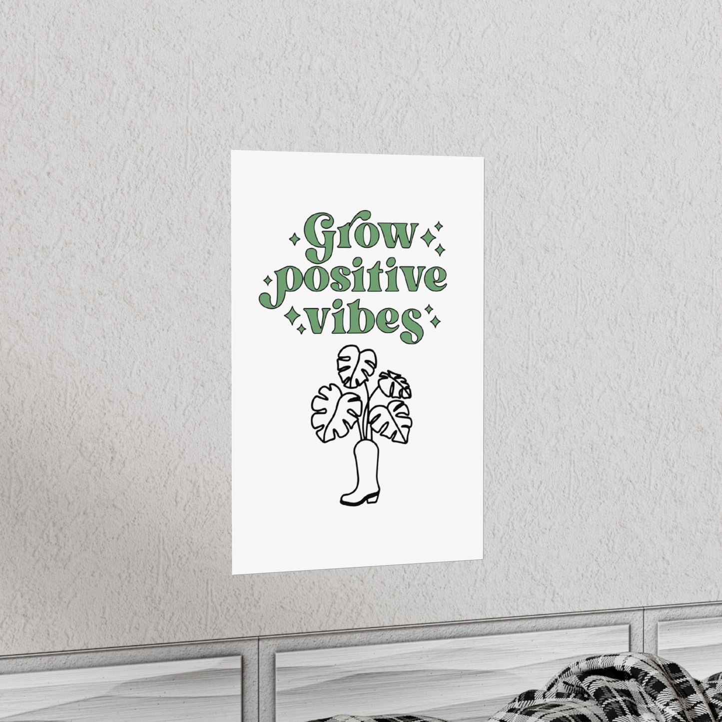 Grow Positive Matte Vertical Posters