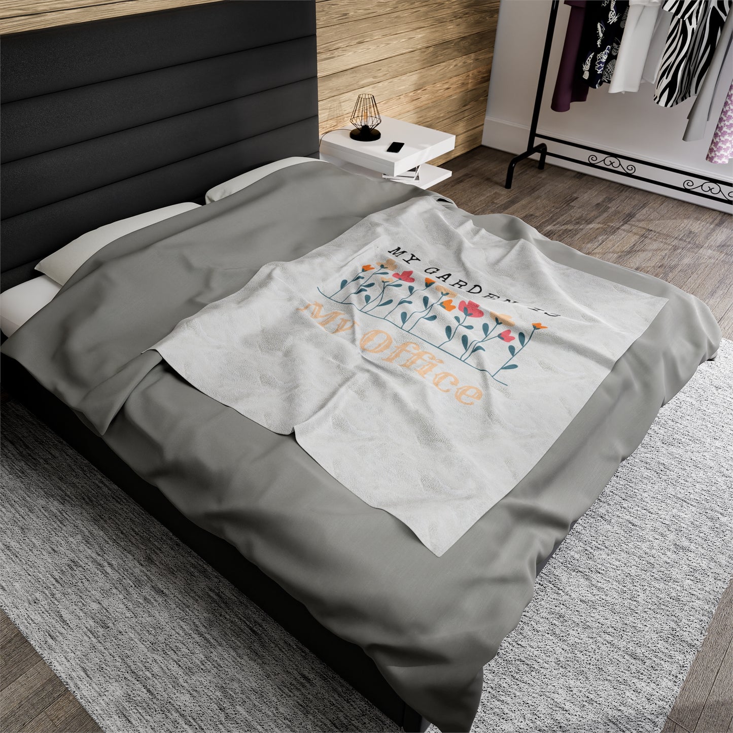 My Office Velveteen Plush Blanket