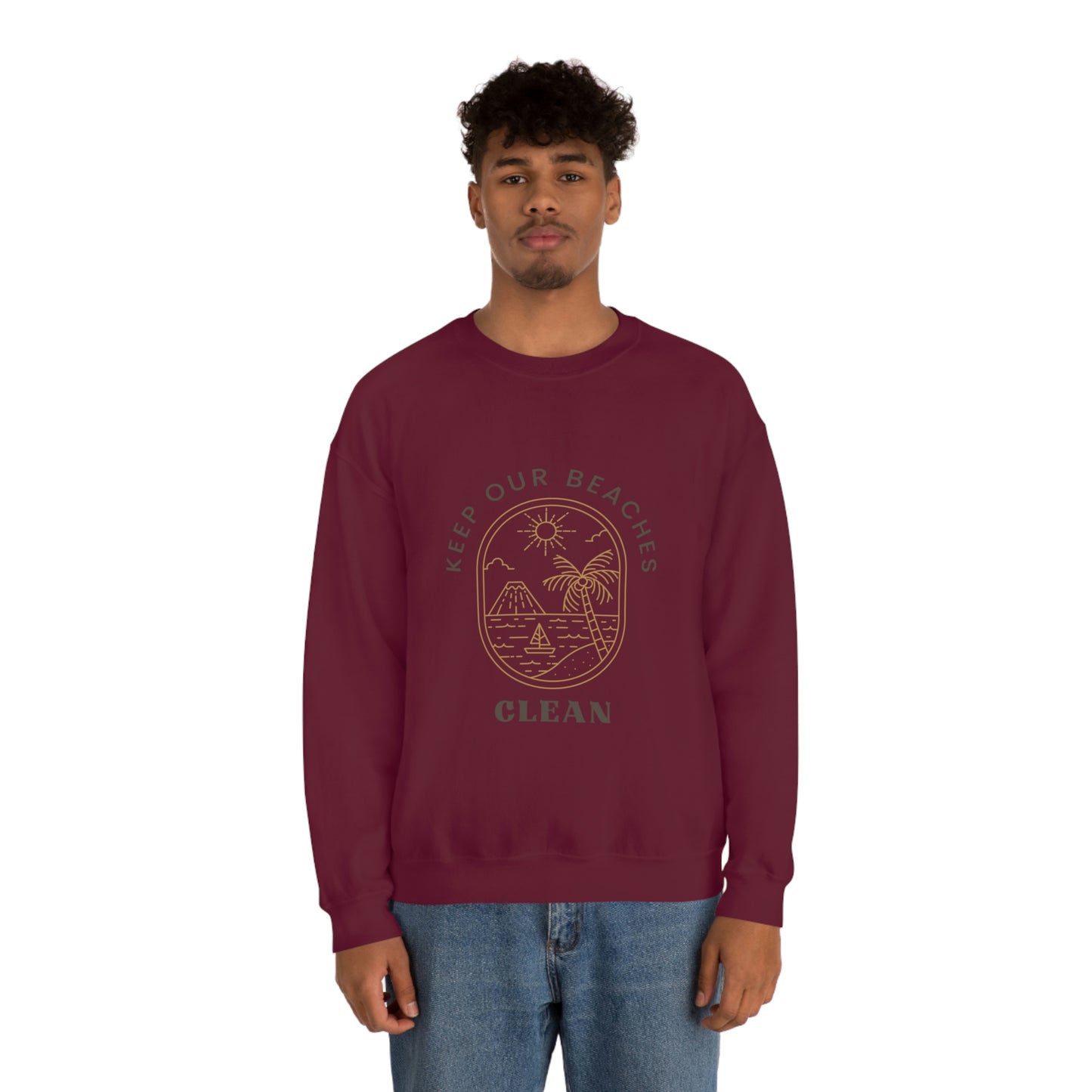Clean Beaches Unisex Crewneck