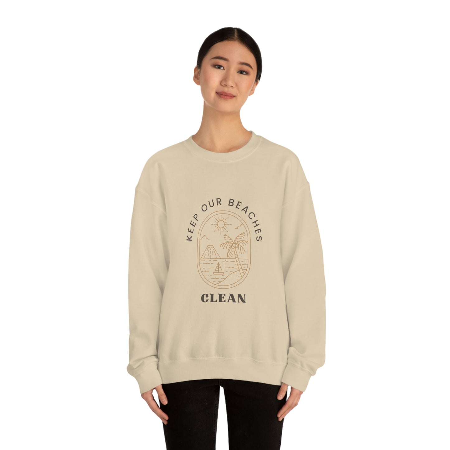 Clean Beaches Unisex Crewneck