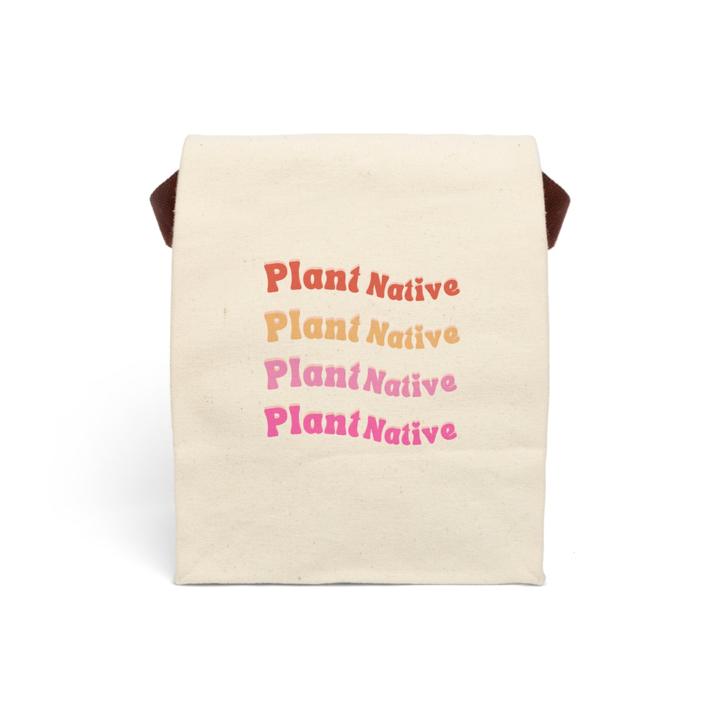 Plant Native Canvas Lunch Bag
