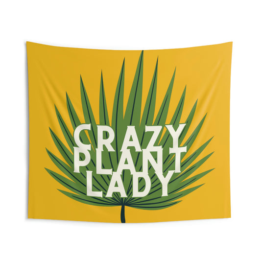 Crazy Plant Lady Wall Tapestry
