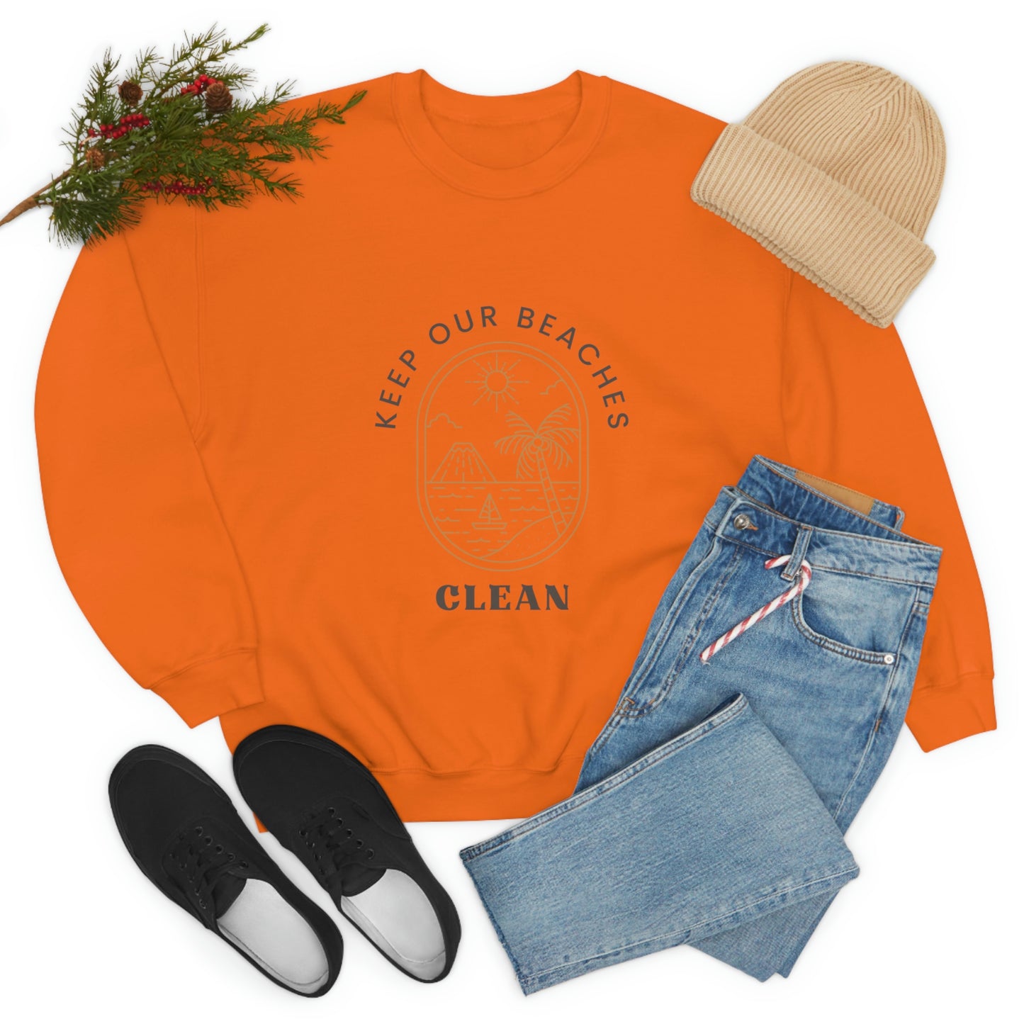 Clean Beaches Unisex Crewneck