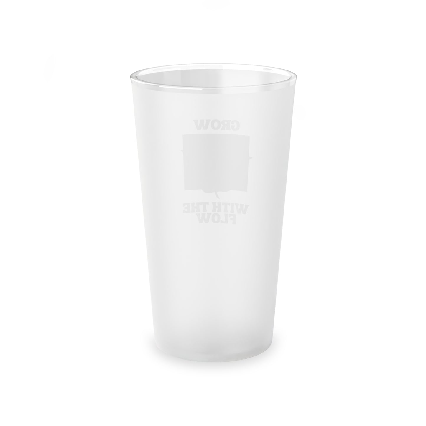 Flow Frosted Pint Glass