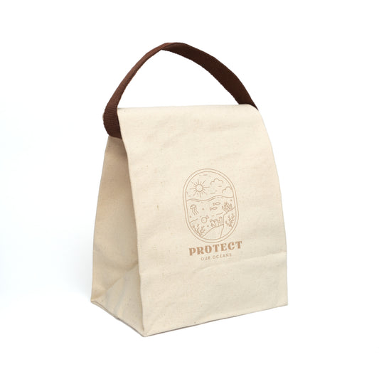 Protect Our Oceans Canvas Lunch Bag