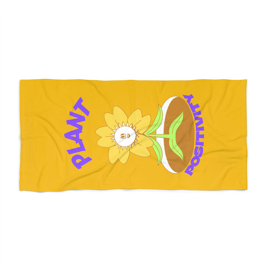 Plant Positivity Beach Towel