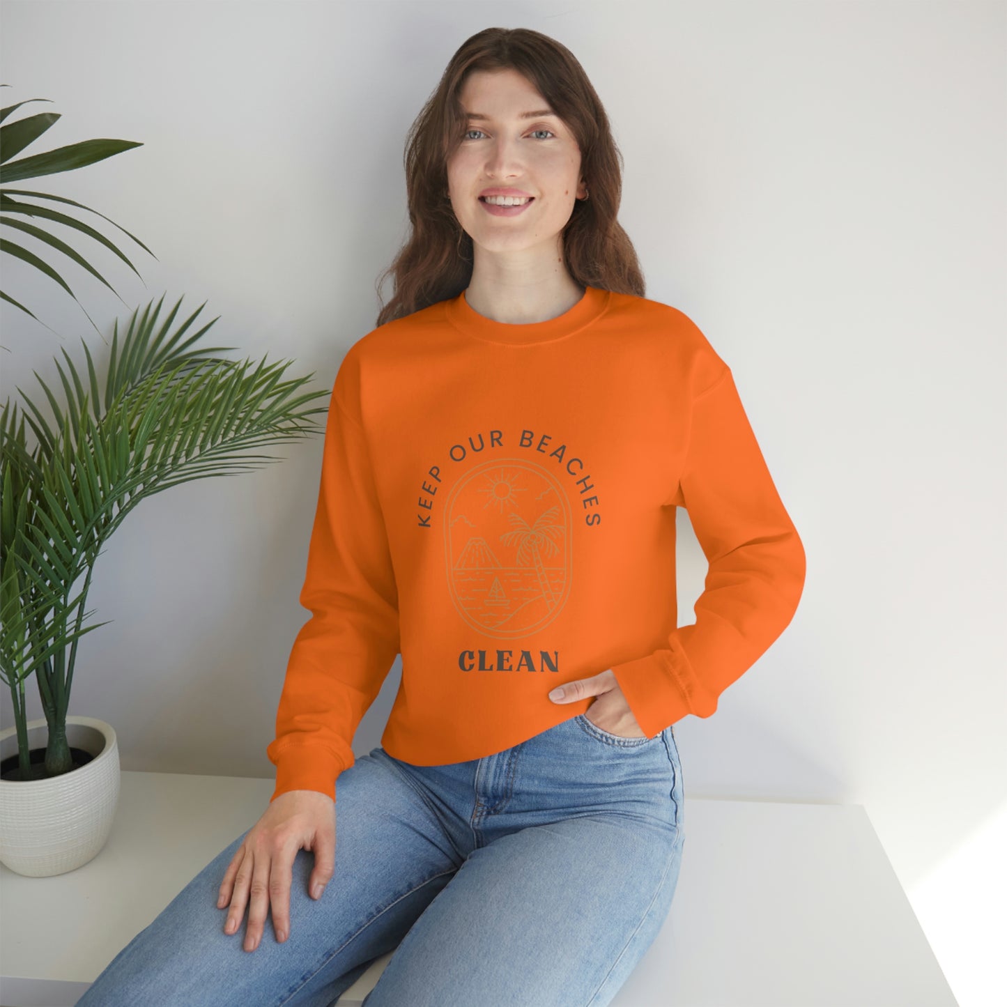Clean Beaches Unisex Crewneck