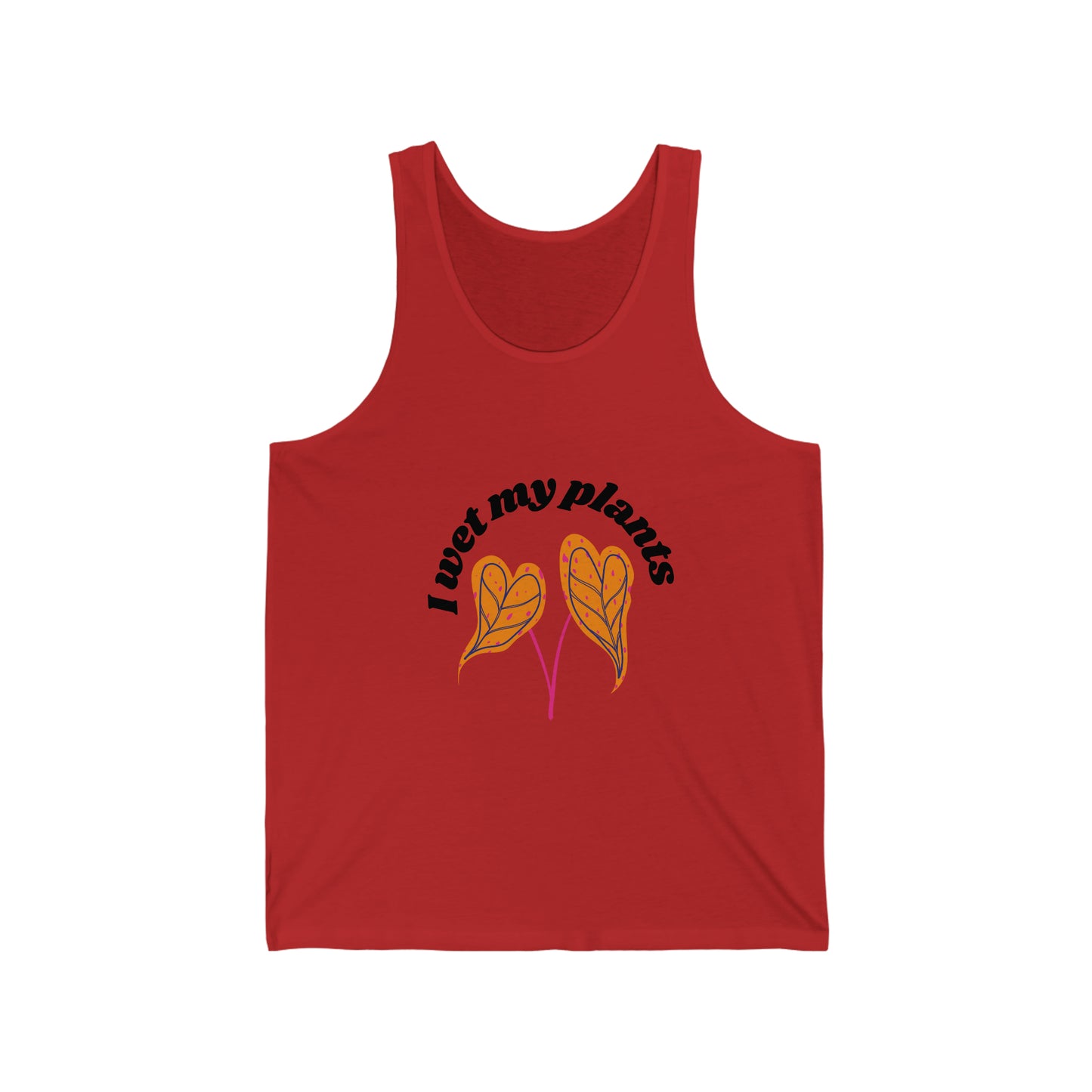 I Wet My Plants Unisex Jersey Tank