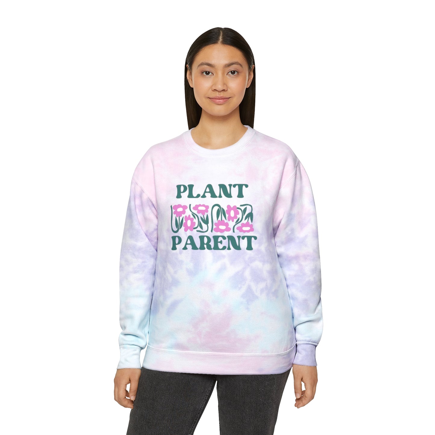 Plant Parent Tie-Dye Crewneck