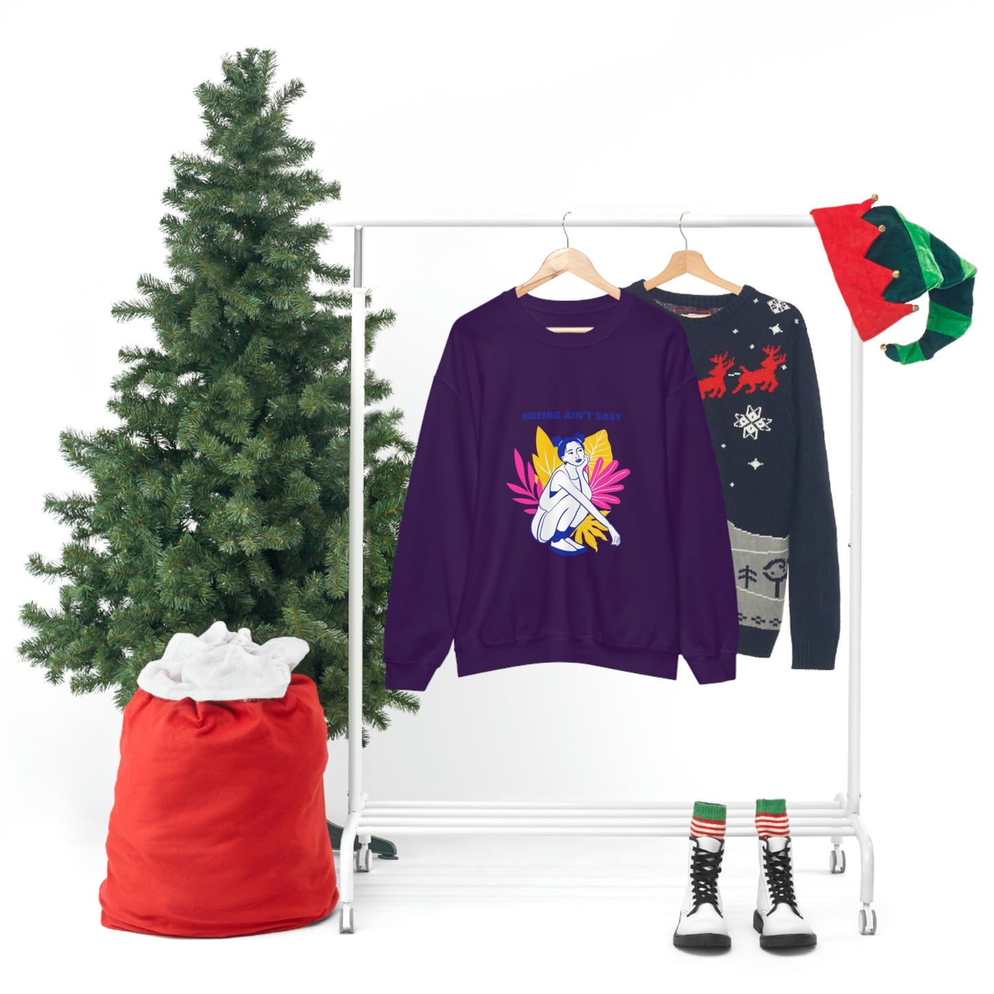 Hoeing Ain't Easy Unisex Crewneck