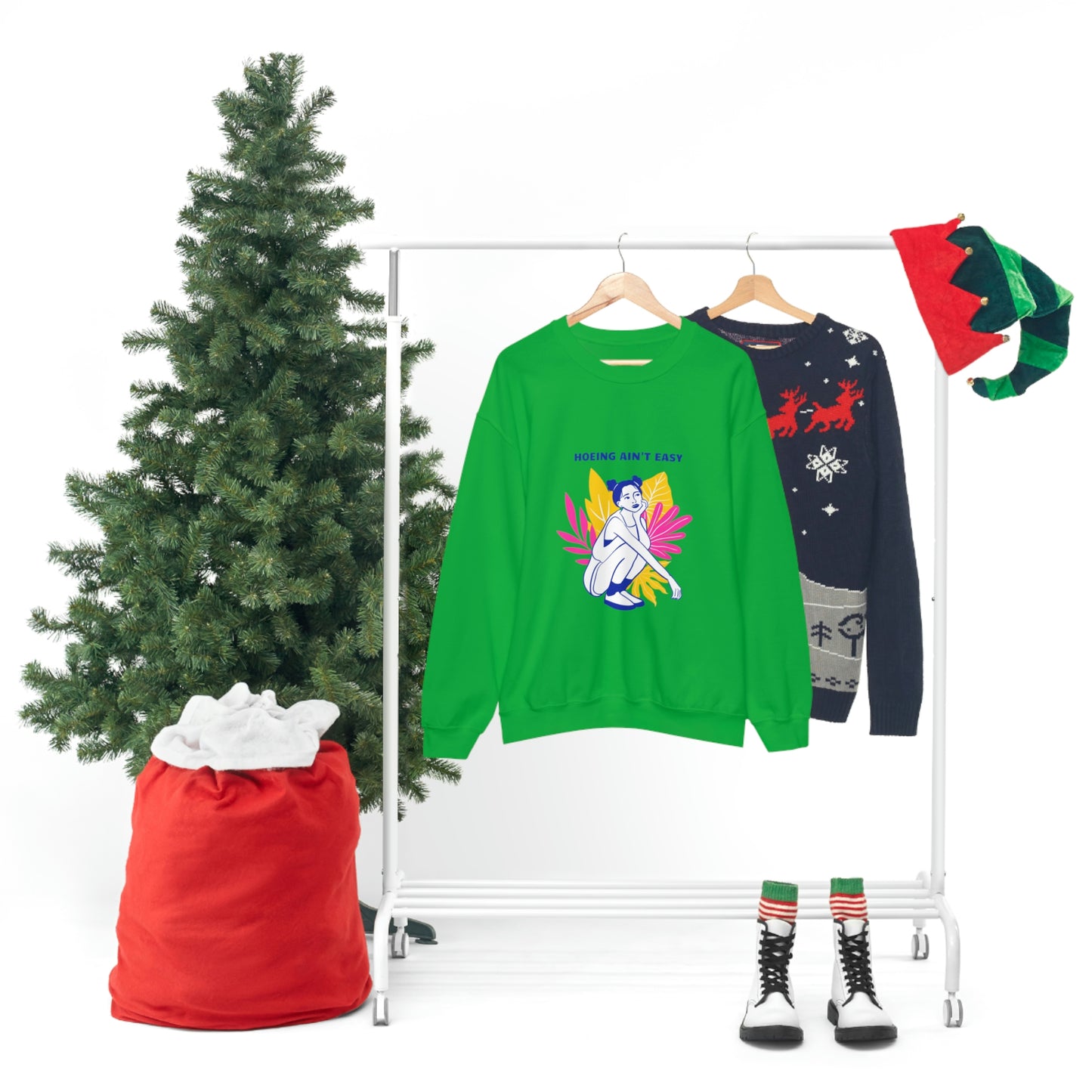 Hoeing Ain't Easy Unisex Crewneck