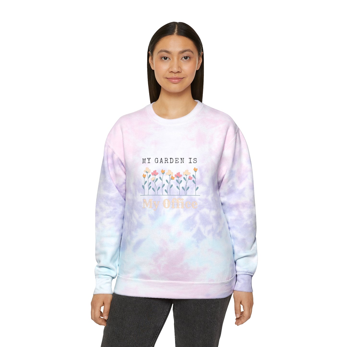 My Office Unisex Tie-Dye Crewneck