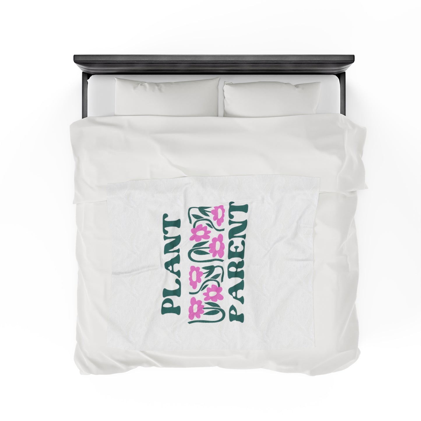 Plant Parent Velveteen Plush Blanket