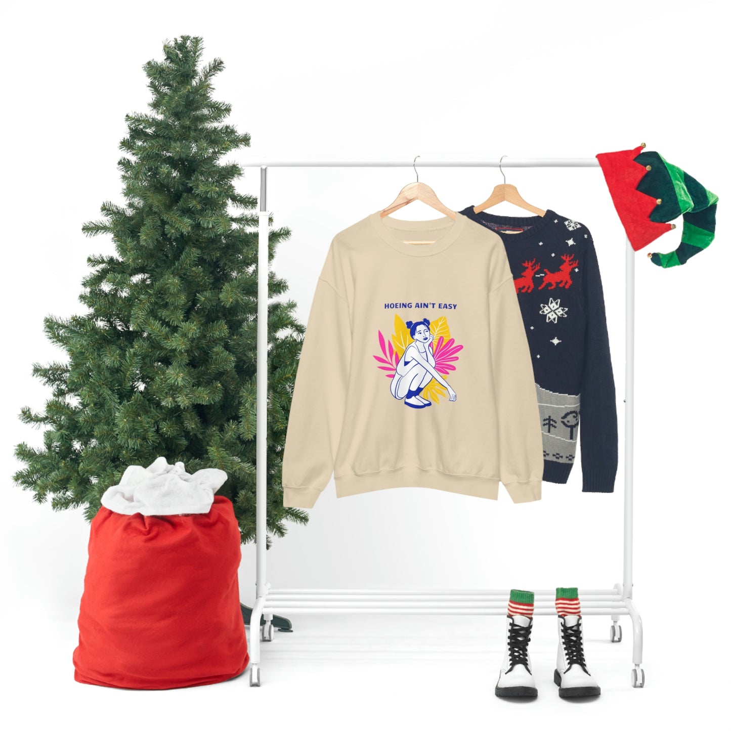 Hoeing Ain't Easy Unisex Crewneck