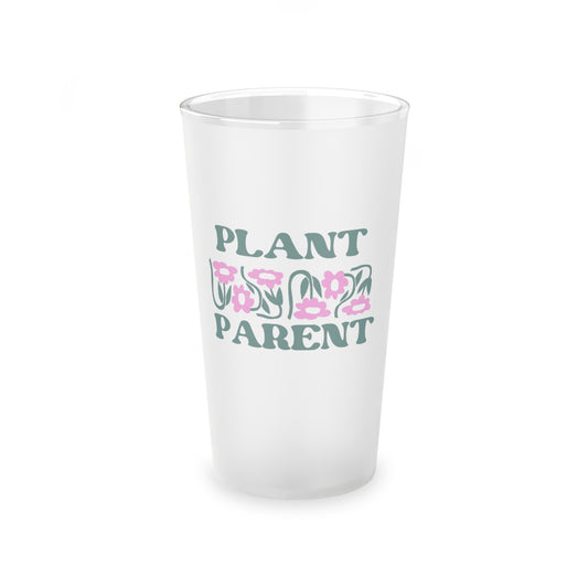 Plant ParentFrosted Pint Glass