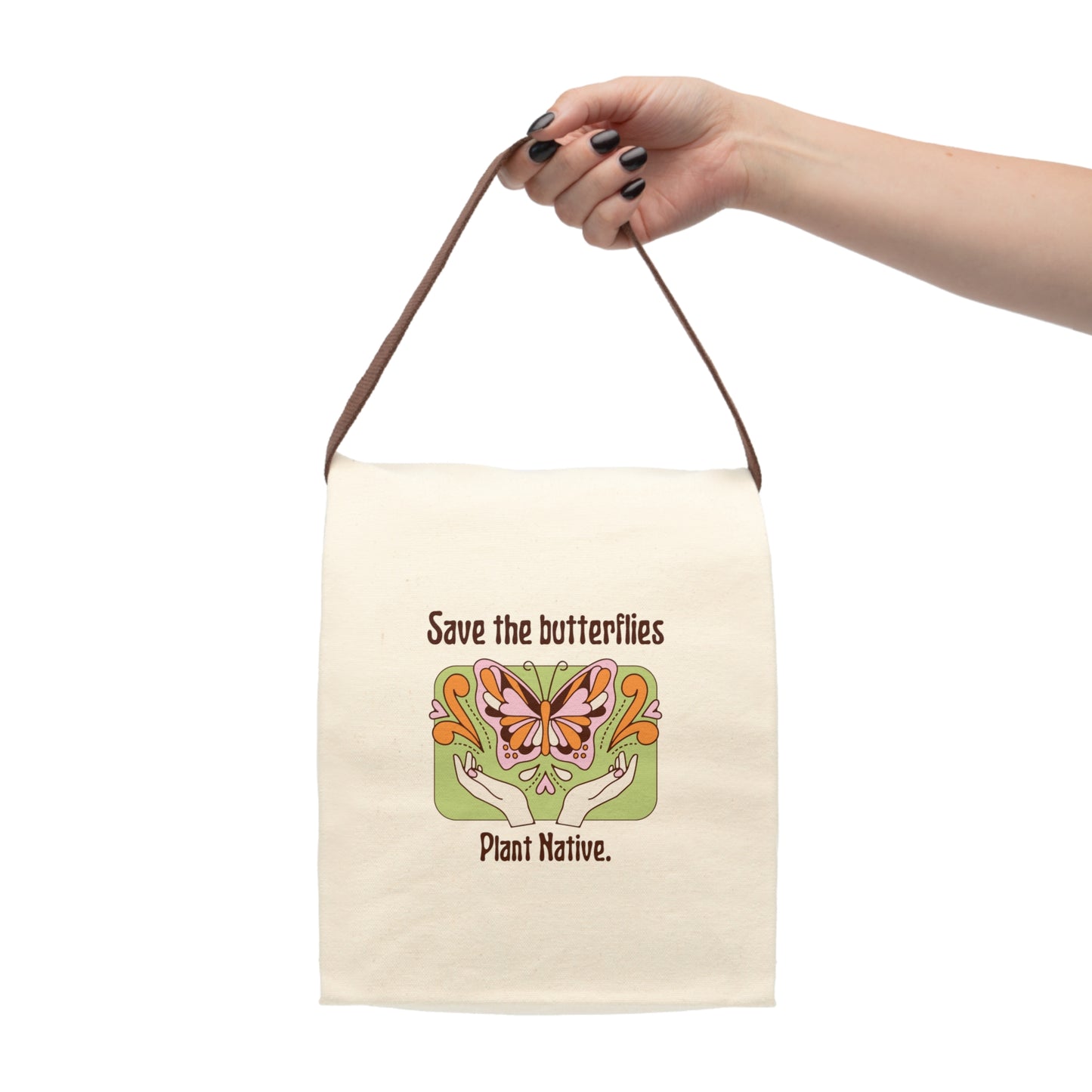 Plant Native Canvas Lunch Bag