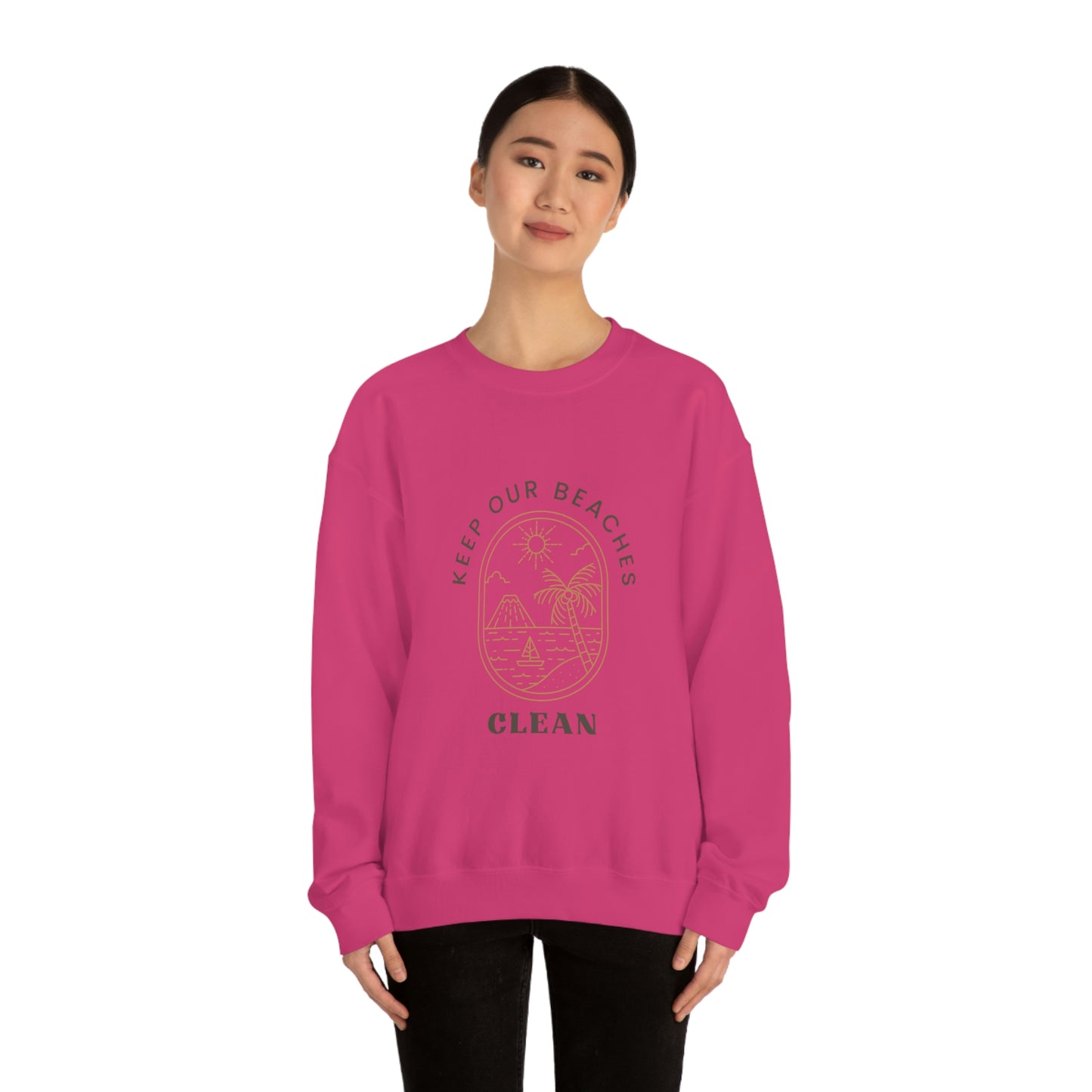 Clean Beaches Unisex Crewneck