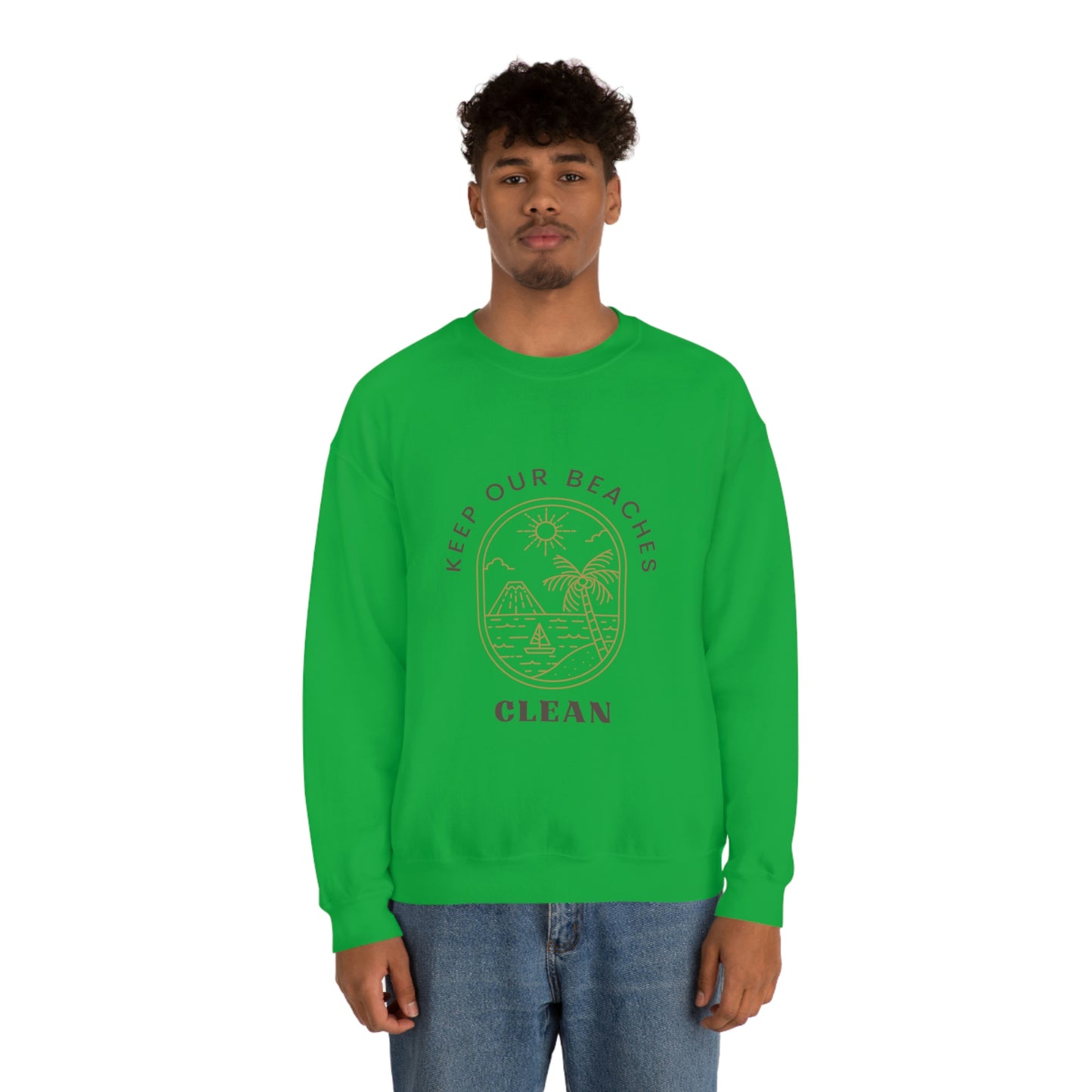Clean Beaches Unisex Crewneck