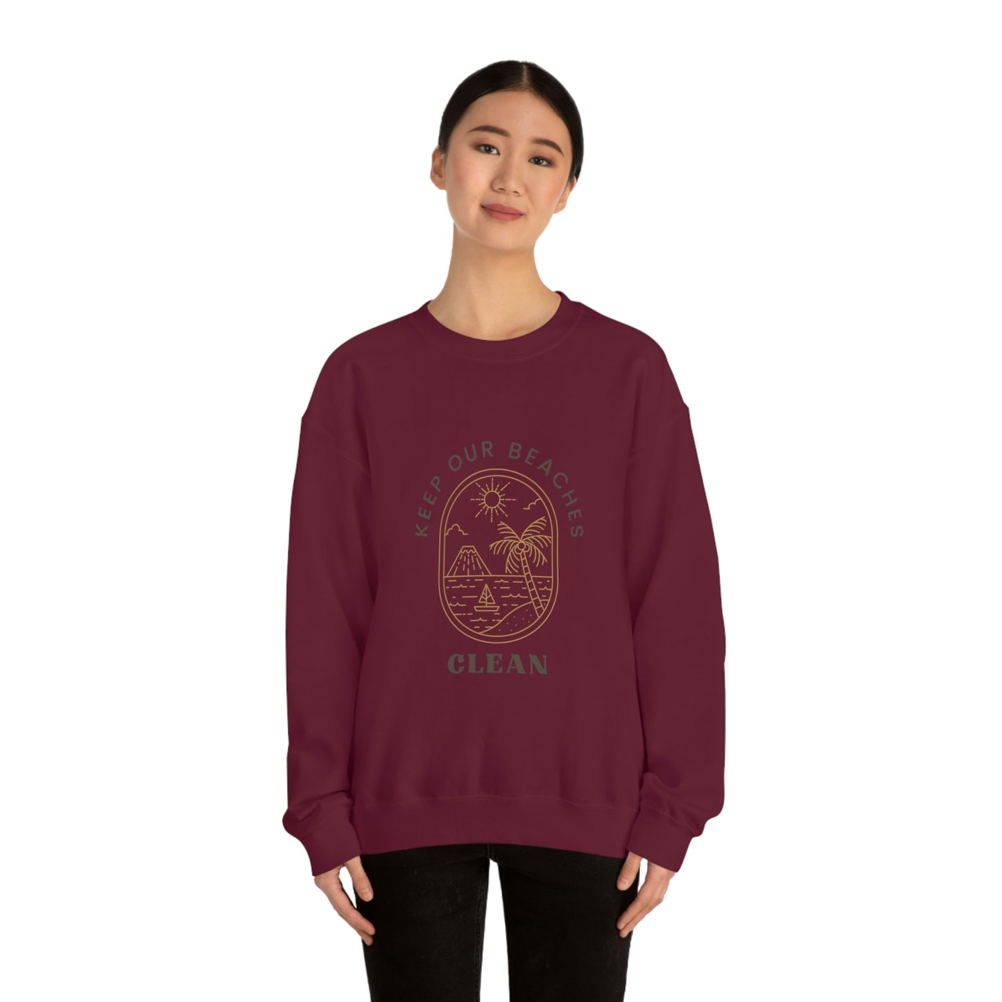 Clean Beaches Unisex Crewneck