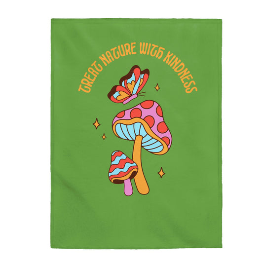 Treat Nature With Kindness Plush Blanket