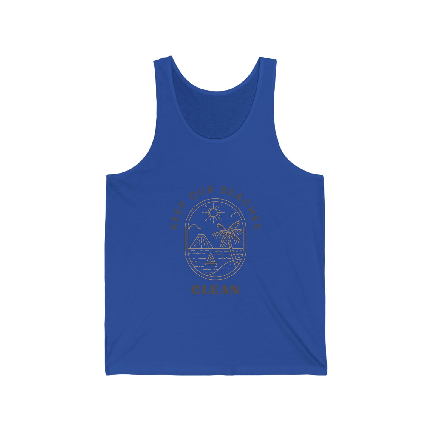 Clean Beaches Unisex Jersey Tank