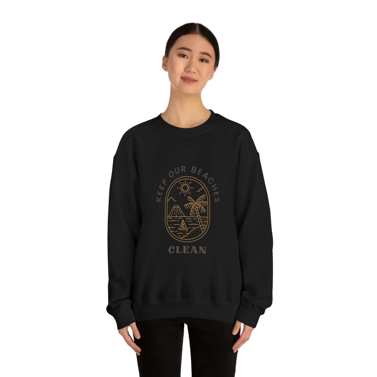 Clean Beaches Unisex Crewneck
