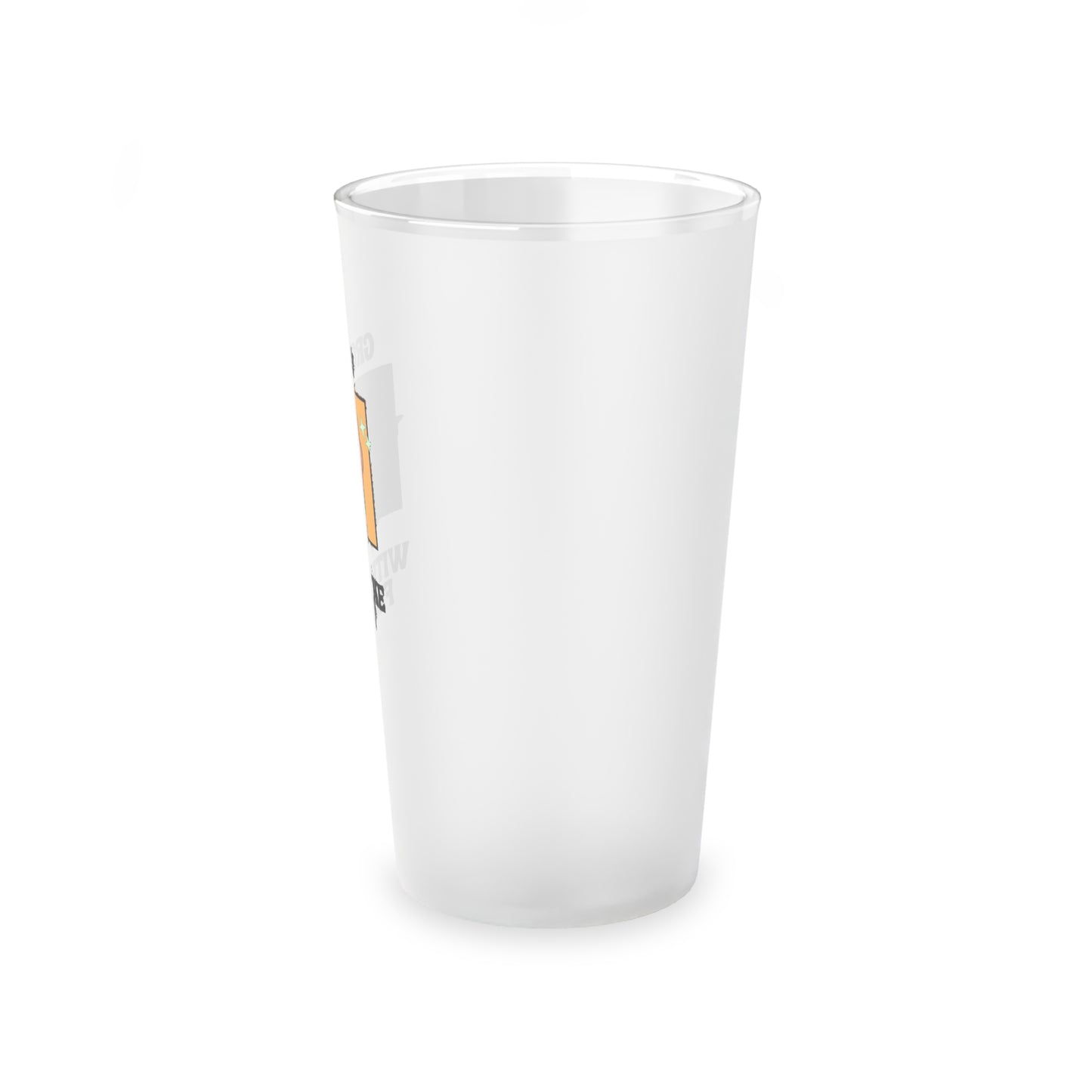 Flow Frosted Pint Glass