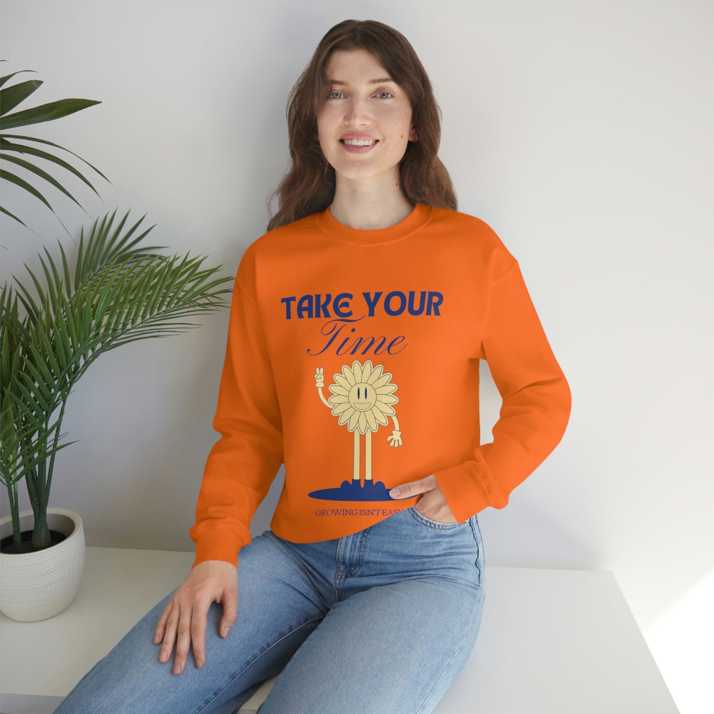 Growing Isn't Easy Unisex Crewneck