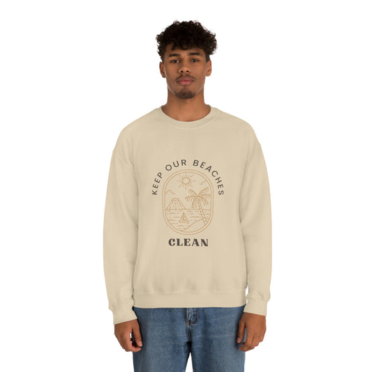 Clean Beaches Unisex Crewneck