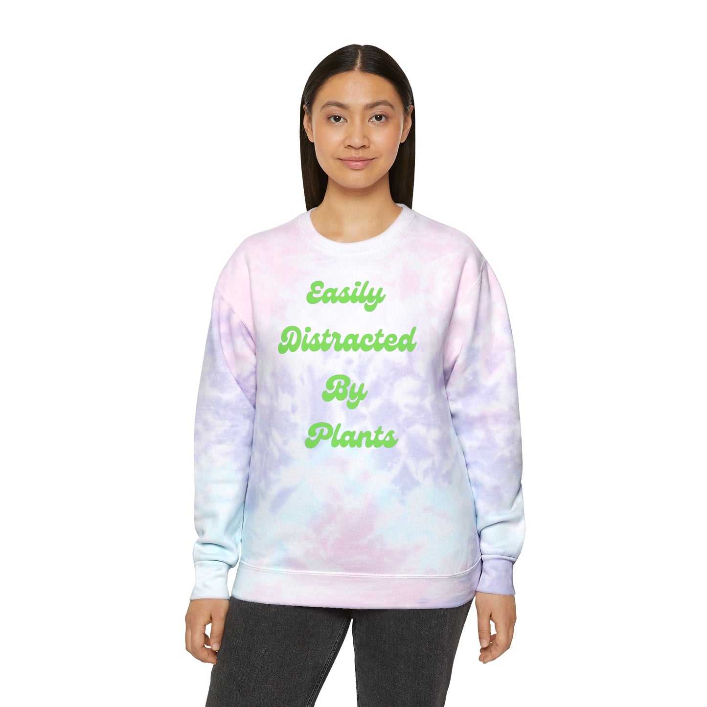 Distracted Unisex Tie-Dye Crewneck