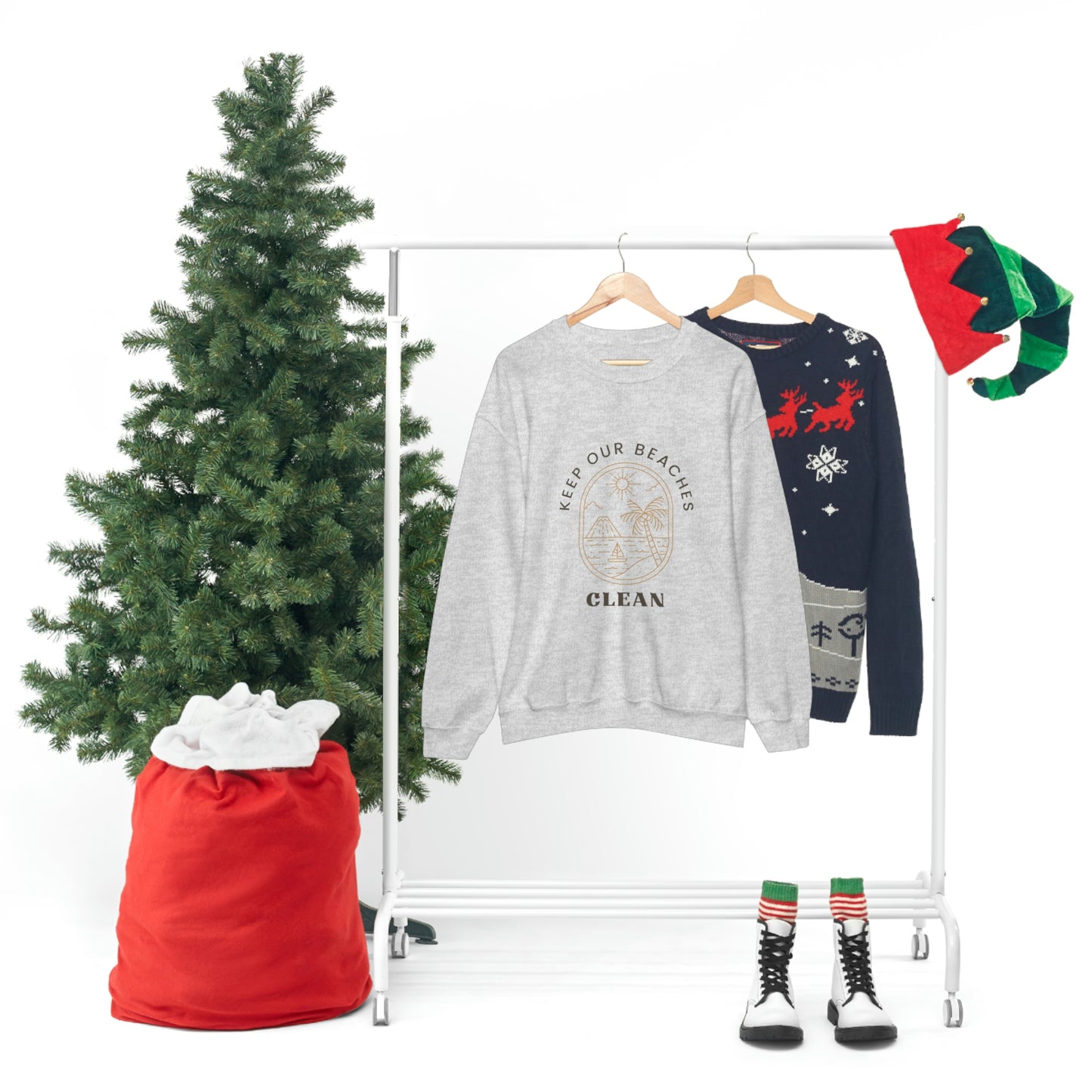 Clean Beaches Unisex Crewneck