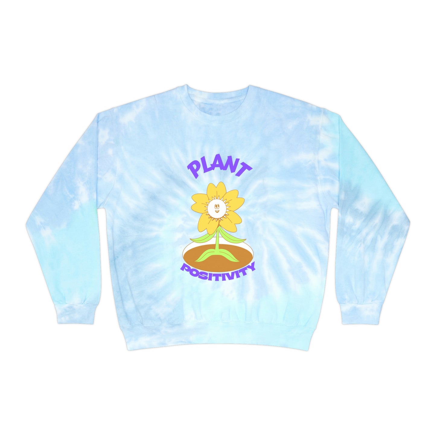 Plant Positivity Unisex Tie-Dye Crewneck