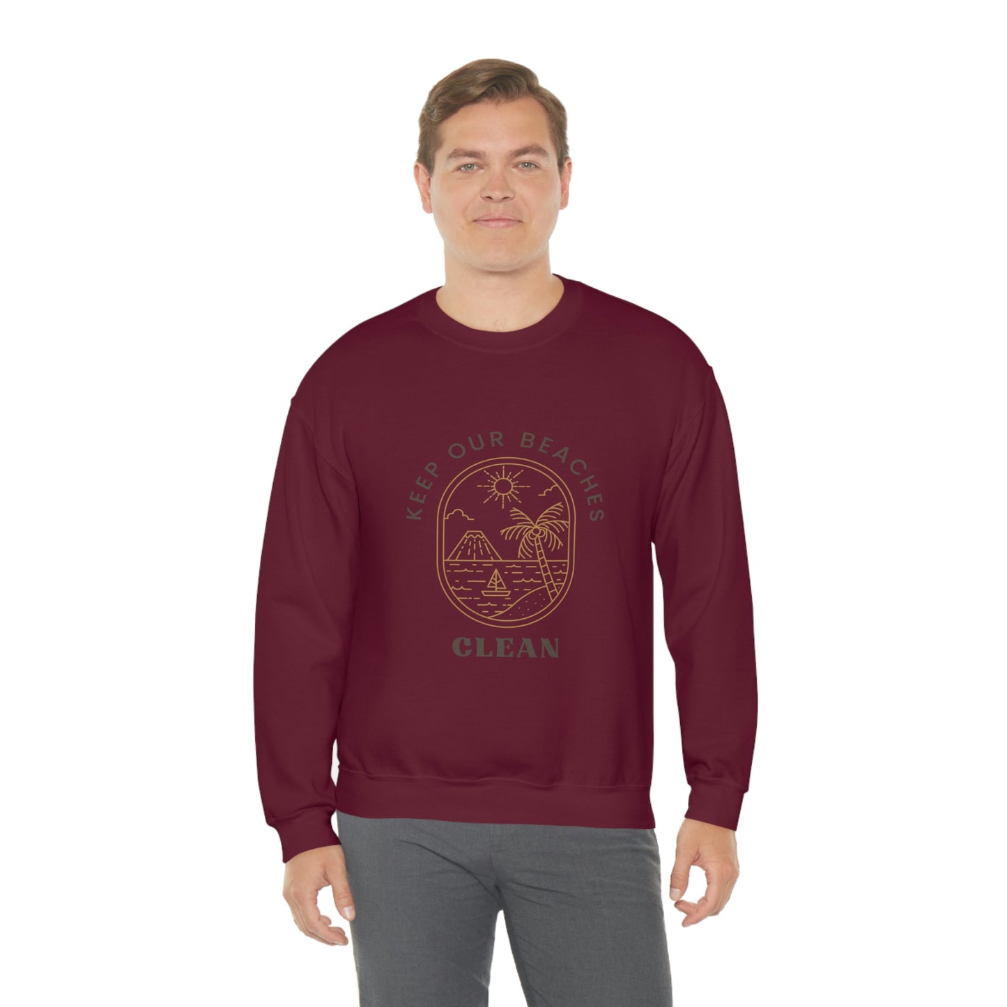 Clean Beaches Unisex Crewneck