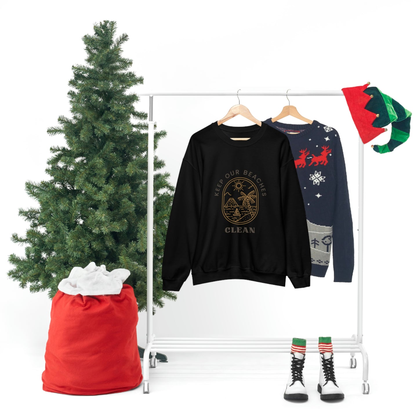 Clean Beaches Unisex Crewneck