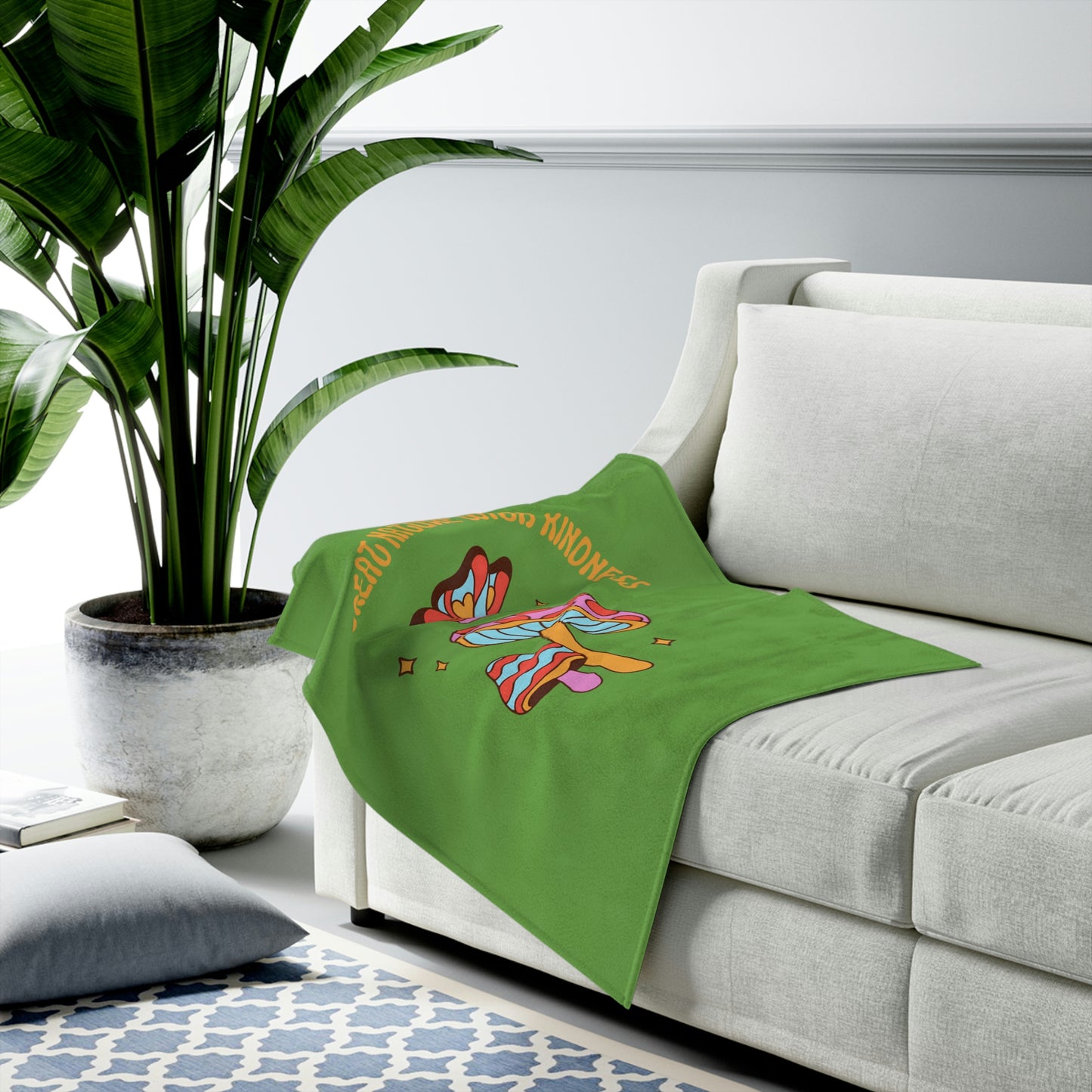 Treat Nature With Kindness Plush Blanket
