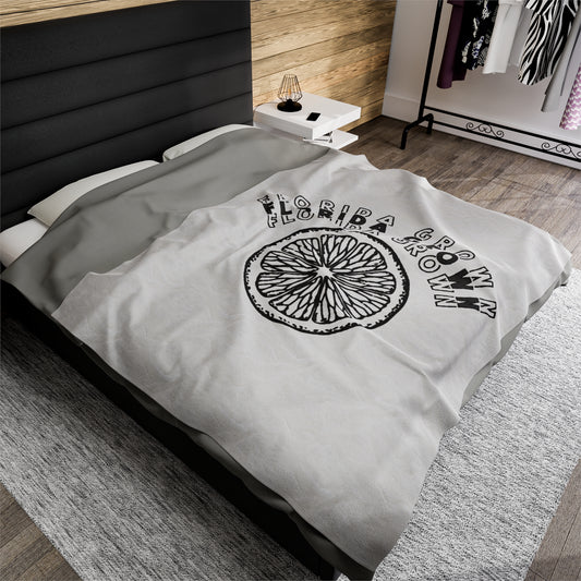 Florida Grown Velveteen Plush Blanket