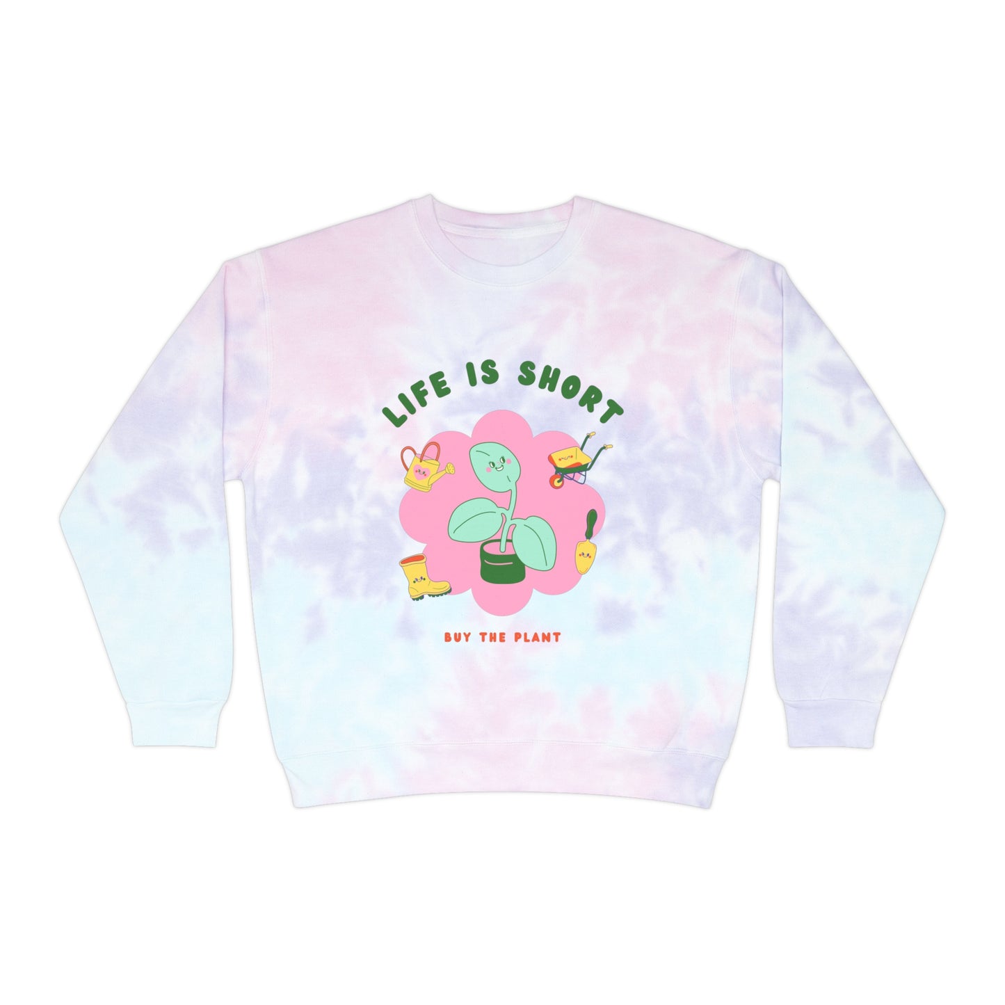 Life Is Short Tie-Dye Crewneck
