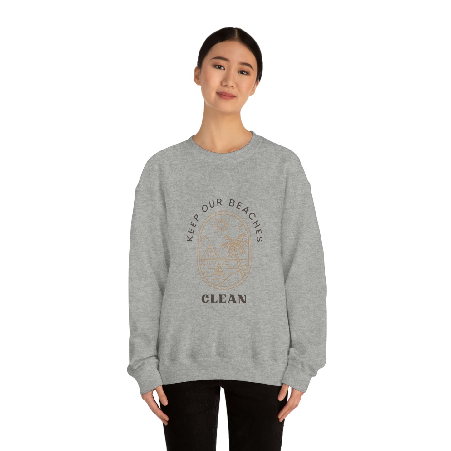 Clean Beaches Unisex Crewneck