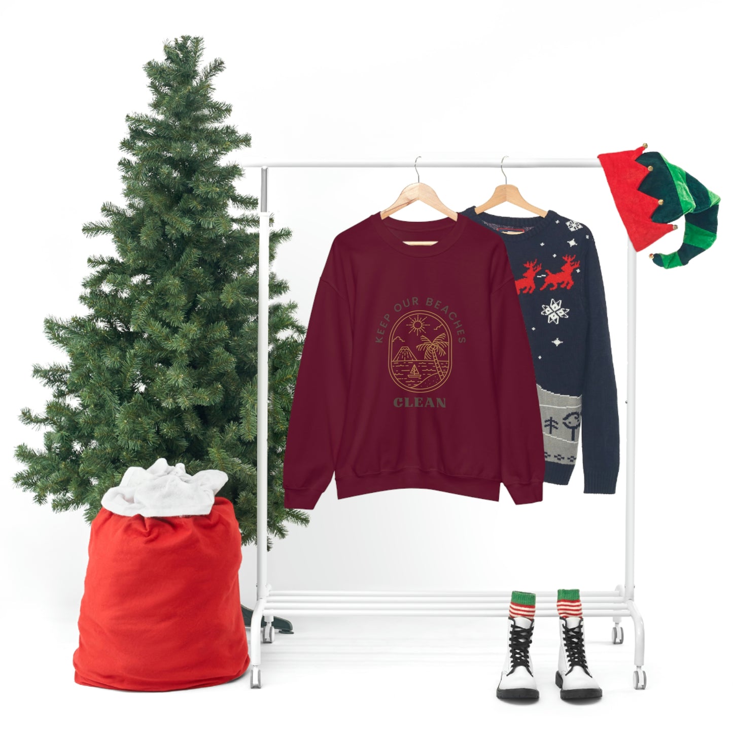 Clean Beaches Unisex Crewneck