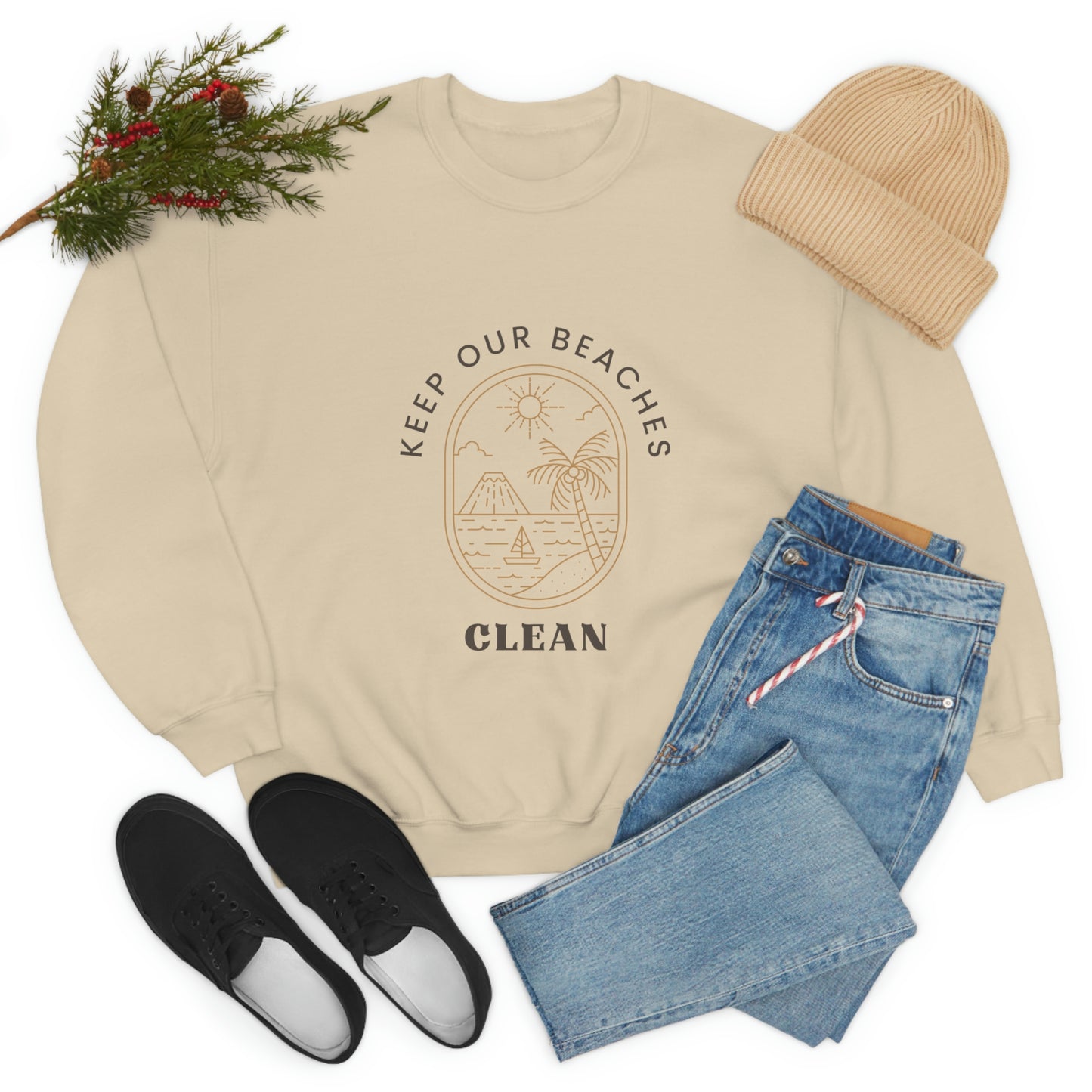 Clean Beaches Unisex Crewneck