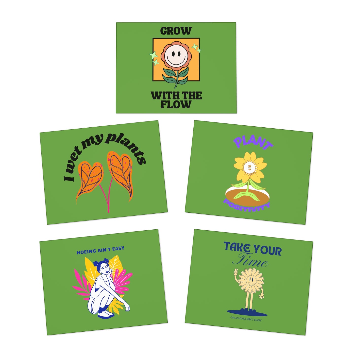 Plant Lover Greeting Cards (5-Pack)